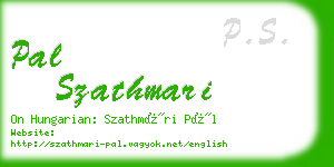 pal szathmari business card